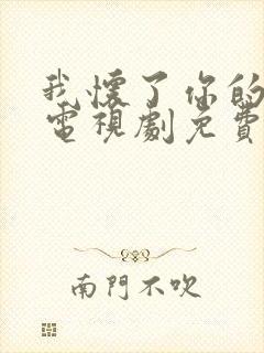 我怀了你的孩子电视剧免费封面