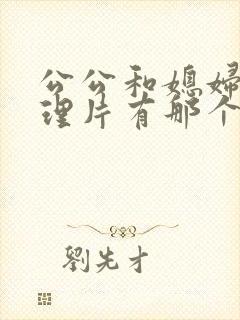 公公和媳妇儿伦理片有那个