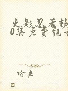 火影忍者动漫40集免费观看高清封面