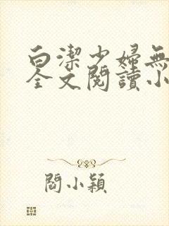 白洁少妇无删减全文阅读小说