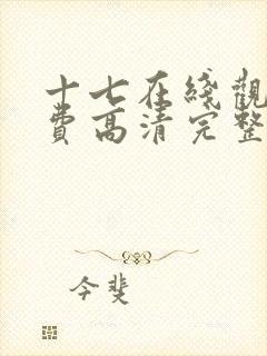 十七在线观看免费高清完整版电视剧