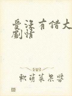 爱没有错大结局剧情