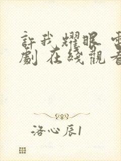 许我耀眼 电视剧 在线观看