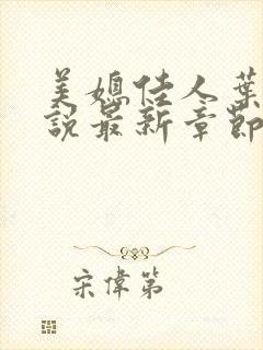 美媳佳人叶妍小说最新章节更新内容