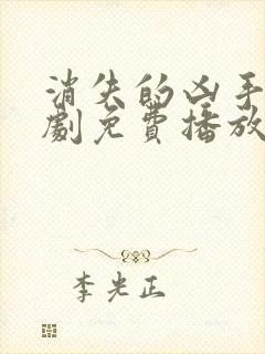 消失的凶手电视剧免费播放在线观看