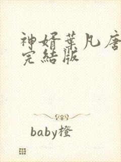 神婿叶凡唐若雪完结版封面