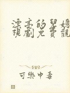 漂亮的儿媳妇电视剧免费观看国语封面