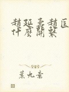 赵延寿赵匡胤是什么关系