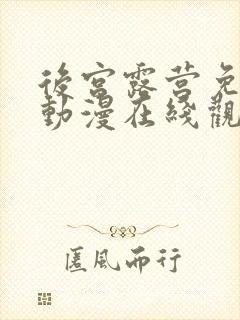 后宫露营免费的动漫在线观看完整版