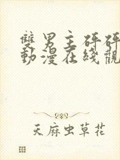 双男主砰砰砰砰动漫在线观看全集高