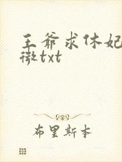 王爷求休妃沈知微txt