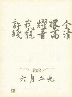 许我耀眼全集在线观看高清