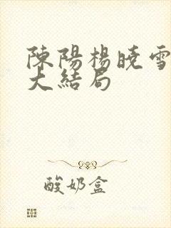 陈阳杨晓雪后续大结局