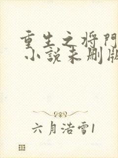 重生之将门毒后 小说未删版全文