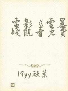 电影《雪暴》在线观看免费