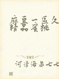 麻豆一区久久久精品蜜桃
