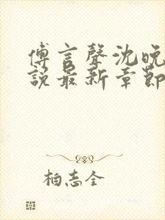 傅言声沈晚柔小说最新章节更新