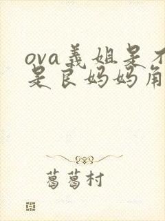 ova义姐是不是良妈妈角色介绍封面