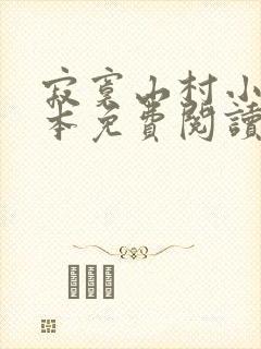 寂寞山村小说全本免费阅读