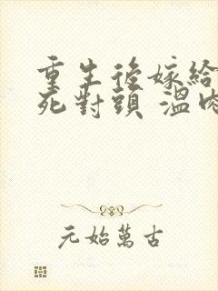 重生后嫁给渣男死对头 温肉肉