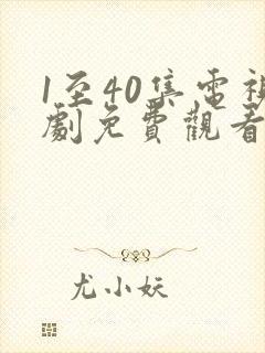 1至40集电视剧免费观看