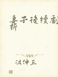 妻子后续剧情解析