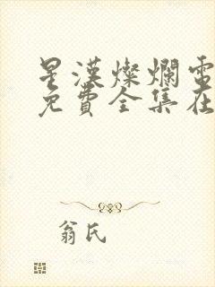 星汉灿烂电视剧免费全集在线观看封面