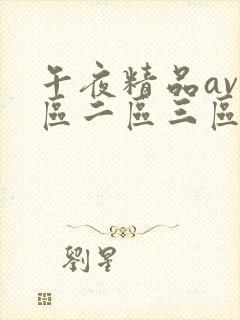 午夜精品av一区二区三区