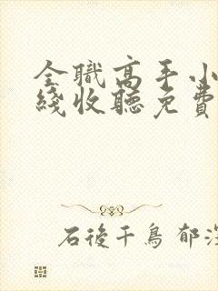 全职高手小说在线收听免费封面