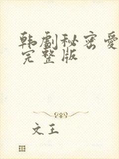 韩剧秘密爱电影完整版