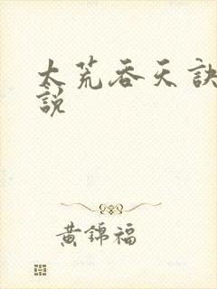 太荒吞天诀 小说封面