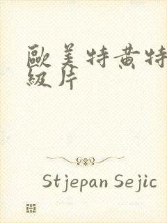 欧美特黄特黄一级片