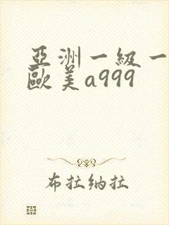 亚洲一级一内射欧美a999