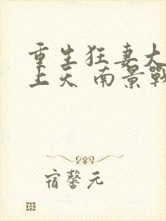 重生狂妻大佬宠上天 南景战北庭