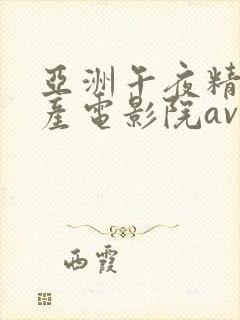亚洲午夜精品国产电影院av封面