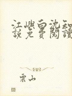 江屿白沈知微小说免费阅读最新章节封面