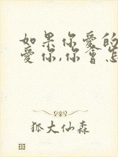 如果你爱的人不爱你,你会怎么办?