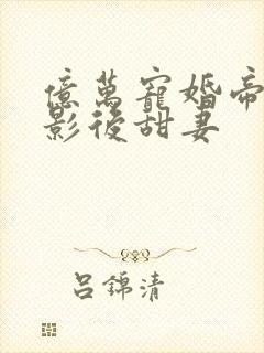 亿万宠婚帝少的影后甜妻