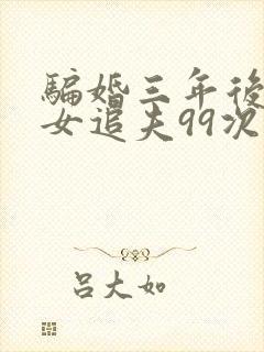 骗婚三年后,渣女追夫99次小说全文免费阅读