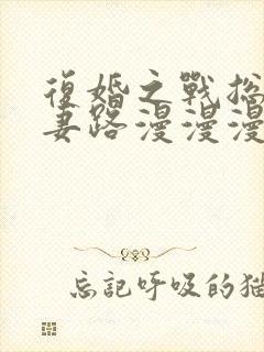 复婚之战总裁追妻路漫漫漫画免费看