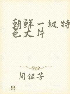 朝鲜一级特黄特色大片