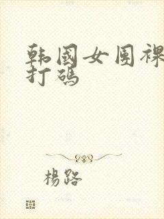 韩国女团裸体无打码