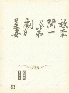 美剧《开放式夫妻》第一季封面