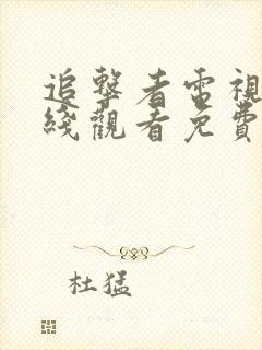 追击者电视剧在线观看免费高清