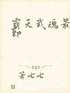 霸天武魂最新章节