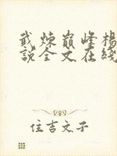 武炼巅峰杨开小说全文在线阅读