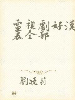 电视剧好汉演员表全部