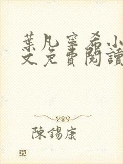 叶凡宁希小说全文免费阅读完整版