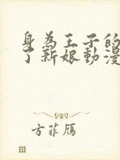 身为王子的我成了新娘动漫