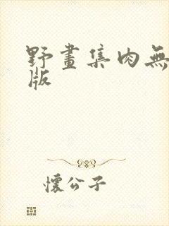 野画集肉无删减版